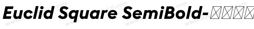 Euclid Square SemiBold字体转换